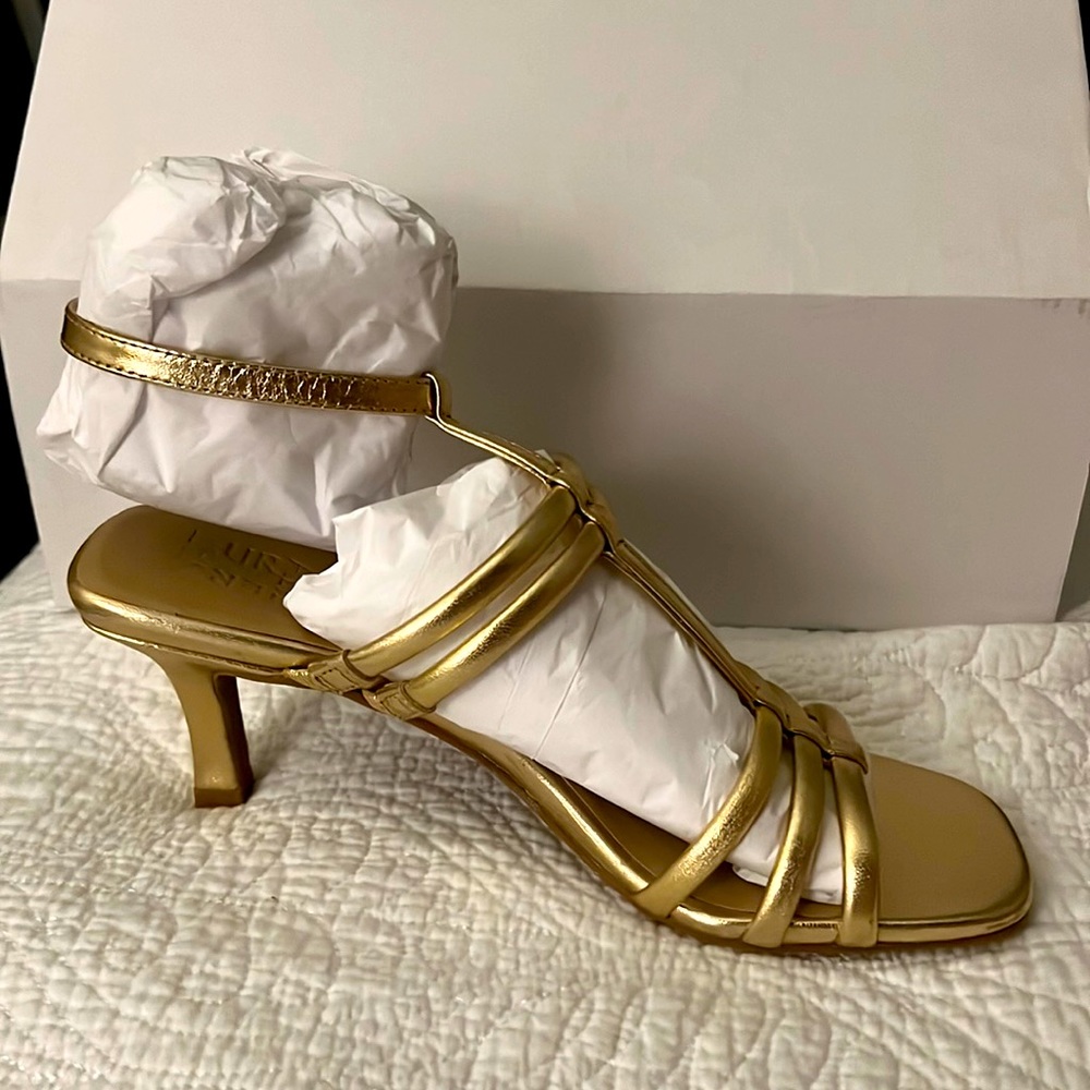 Dark gold leather
